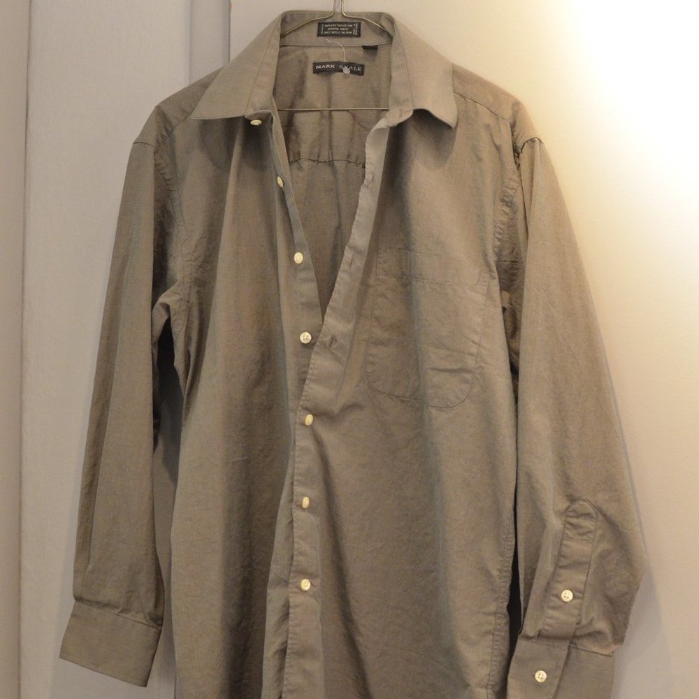 Mark Shale olive oxford dress shirt